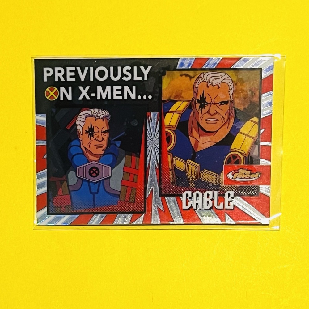 2025 Topps Finest Marvel X-Men '97 #PO-10 Cable‎ Previously On X-Men